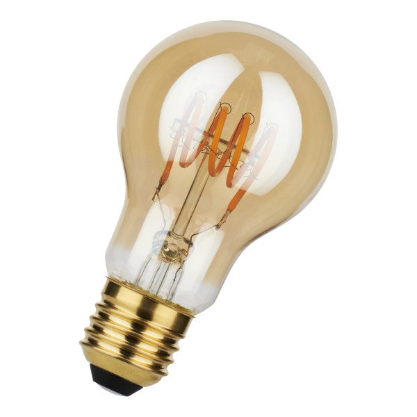 Bailey LED lamp E27 met sensor | Dag/Nacht sensor | Peer A60 | Filament | Goud | 2000K | 4W (28W) LDR08176 - 1