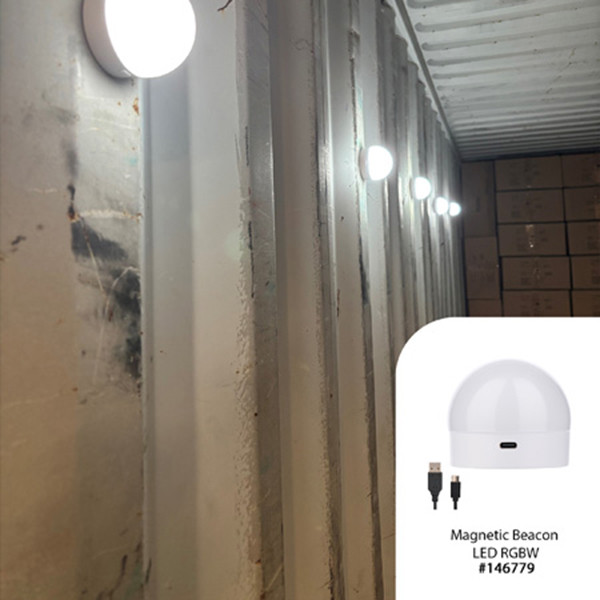 Bailey LED magnetische beacon LED lamp | USB-C oplaadbaar | RGB + CCT | Mat LBA00438 - 8