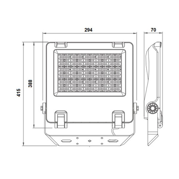 Bailey LED schijnwerper | Zwart | 3000-4000-6500K | 21.000 lumen | IP66 | 150W LBA00443 - 7