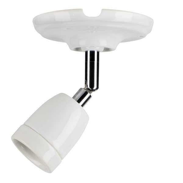 Bailey Lamphouder E27 | Ø 10.5 cm | Rond | Verstelbare arm | Wit  LBA00229 - 1