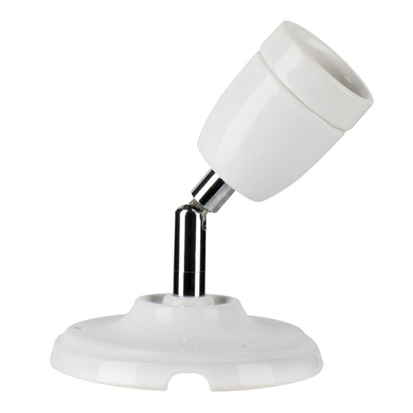 Bailey Lamphouder E27 | Ø 10.5 cm | Rond | Verstelbare arm | Wit  LBA00229 - 2