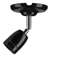 Bailey Lamphouder E27 | Ø 10.5 cm | Rond | Verstelbare arm | Zwart  LBA00228