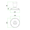 Bailey Lamphouder E27 | Ø 10.5 cm | Rond | Wit  LBA00227 - 3