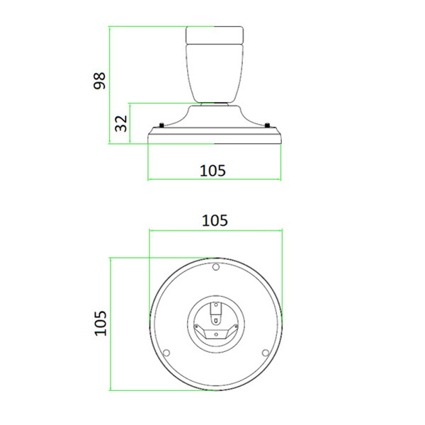 Bailey Lamphouder E27 | Ø 10.5 cm | Rond | Zwart  LBA00226 - 5