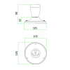 Bailey Lamphouder E27 | Ø 10.5 cm | Rond | Zwart  LBA00226 - 5