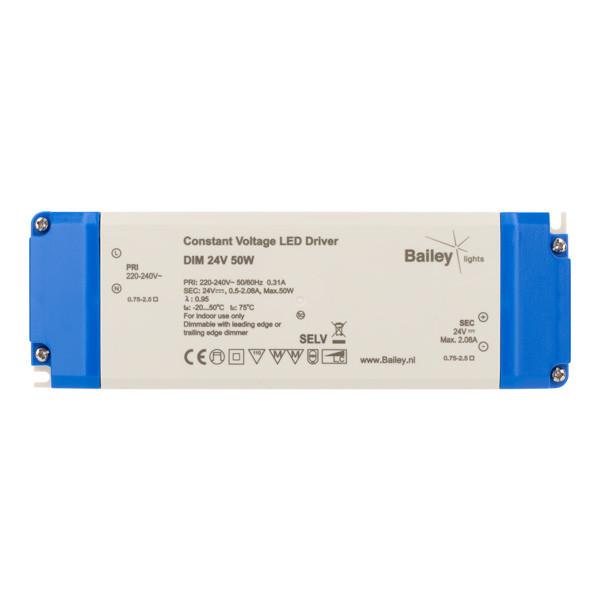Led driver dimbaar | 50W | 24V AC | TOPO CV | Bailey LBA00455 - 2