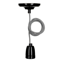 Bailey Pendel E27 | 1.5 meter | York | Zwart  LBA00244