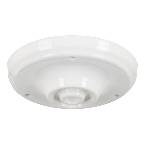 Bailey Plafondkap | Ø 10 cm | Rond | Porselein | Wit  LBA00223 - 1