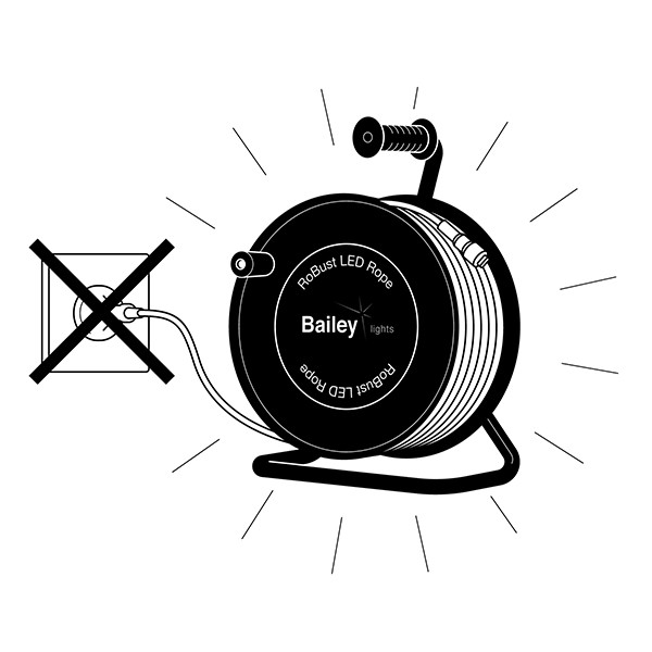 Bailey Robust 2S LED lichtslang op haspel 20 meter | 4000K | 16.800 lumen | IP65 | 160W LBA00474 - 6