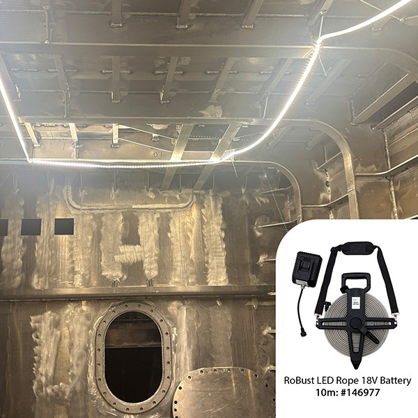 Bailey Robust LED lichtslang op 18V accu 25 meter | 6500K | 8000 lumen | IP65 | 50W LBA00473 - 5