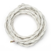 Textielsnoer gedraaid beige 2 x 0.75mm², 3 meter