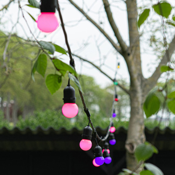 Bailey lichtsnoer koppelbaar | 15 meter | E27 | 15 lampjes LBA00434 - 3