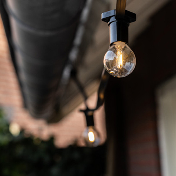 Bailey lichtsnoer koppelbaar | 5 meter | E27 | 10 lampjes LBA00431 - 5