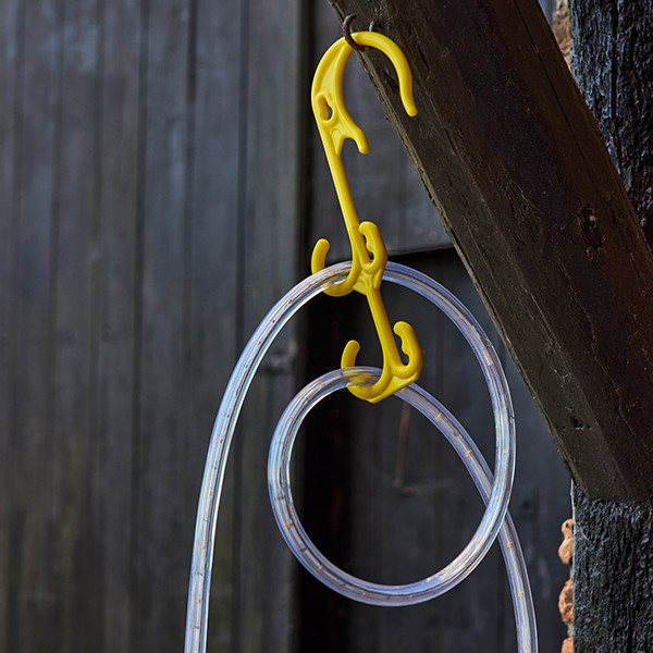 Bailey montagehaak | Geschikt voor RoBust Rope lichtslangen | Geel LBA00476 - 3