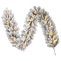 Guirlande 1.8 meter | Grimshaw | Besneeuwd | 40 lampjes | Black Box Trees LBB00219