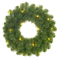 Black Box Trees Kerstkrans Ø 35 cm | Norton | 10 lampjes op batterijen | Black Box Trees  LBB00005