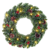 Kerstkrans Ø 45 cm | Creston | 20 lampjes op batterijen | Black Box Trees LBB00026 - 1