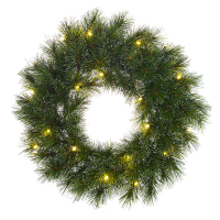 Black Box Trees Kerstkrans Ø 45 cm | Glendon | 20 lampjes op batterijen | Black Box Trees  LBB00003