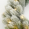 Kerstkrans Ø 45 cm | Nagoya | Besneeuwd | 20 lampjes op batterijen | Black Box Trees LBB00253 - 2