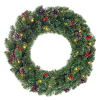 Kerstkrans Ø 60 cm | Creston | 30 lampjes op batterijen | Black Box Trees LBB00002 - 1