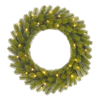 Kerstkrans Ø 60 cm | Nagoya | 30 lampjes op batterijen | Black Box Trees LBB00248