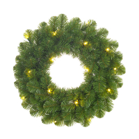 Black Box Trees Kerstkrans Ø 60 cm | Norton | 30 lampjes op batterijen | Black Box Trees  LBB00030