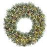 Kerstkrans Ø 60 cm | Vandans | Besneeuwd | 30 lampjes op batterijen | Black Box Trees LBB00037 - 1