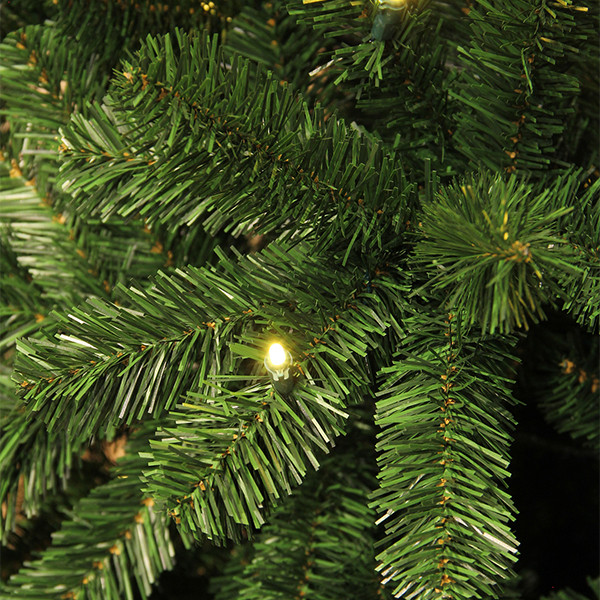 Kunstkerstboom 1.55 meter | Charlton | 100 lampjes | 340 tips | PVC | Black Box LBB00017 - 2