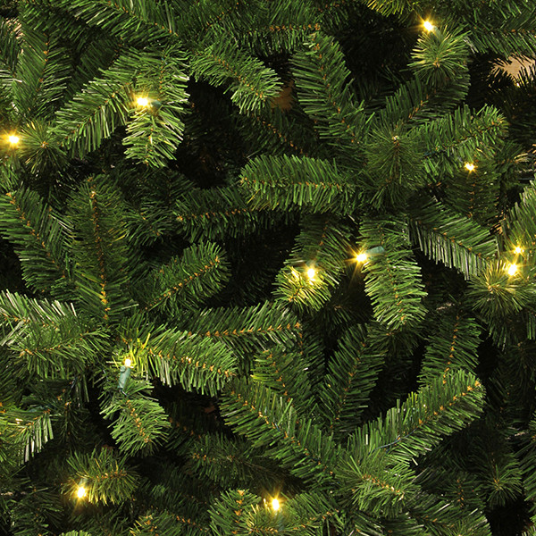 Kunstkerstboom 1.55 meter | Charlton | 100 lampjes | 340 tips | PVC | Black Box LBB00017 - 3