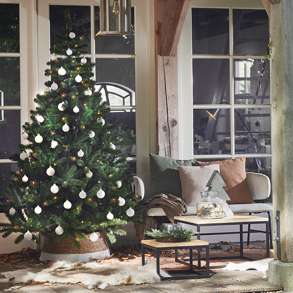Kunstkerstboom 1.55 meter | Charlton | 100 lampjes | 340 tips | PVC | Black Box LBB00017 - 4