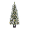 Kunstkerstboom 120 cm | Norton | Besneeuwd | 60 lampjes | 190 Tips | Black Box Trees