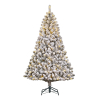 Kunstkerstboom 1,55m | Charlton | Besneeuwd | 200 lampjes | 340 Tips | PVC | Black Box Trees LBB00316 - 1