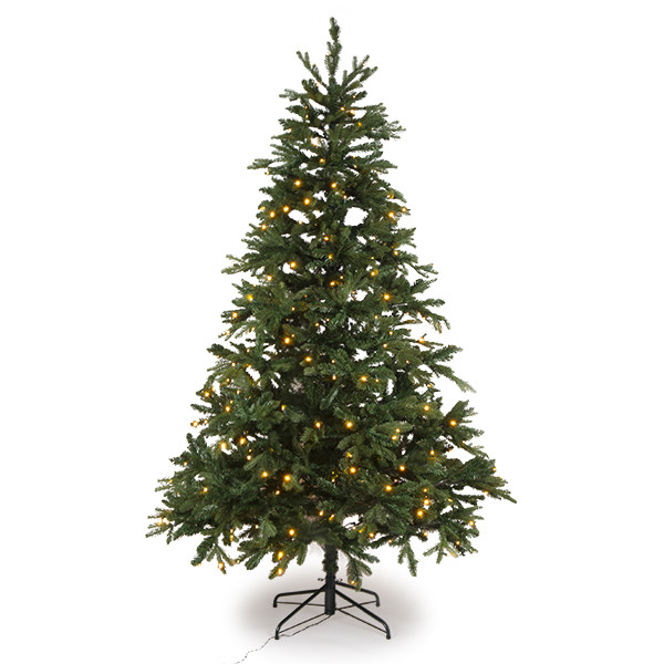 Black Box Trees Kunstkerstboom 2.30 meter | Brampton | 320 lampjes | 2322 tips | PVC/PE | Black Box  LBB00025 - 1