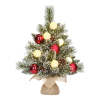 Kunstkerstboom 45 cm | Glendon | Besneeuwd | 8 lampjes | 36 Tips | Black Box Trees LBB00096 - 1