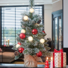 Kunstkerstboom 45 cm | Glendon | Besneeuwd | 8 lampjes | 36 Tips | Black Box Trees LBB00096 - 3
