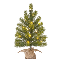 Kunstkerstboom 45 cm | Nagoya | 15 lampjes | 31 Tips | Black Box Trees LBB00251