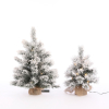 Kunstkerstboom 60 cm | Dinsmore | Besneeuwd | 20 lampjes | 56 Tips | Black Box Trees LBB00094 - 3