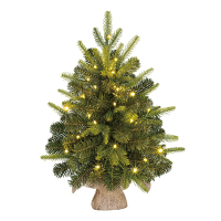 Kunstkerstboom 60 cm | Grimshaw | 40 lampjes | 56 Tips | Black Box Trees LBB00231