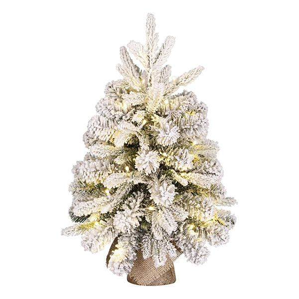 Kunstkerstboom 60 cm | Grimshaw | Besneeuwd | 40 lampjes | 56 Tips | Black Box Trees LBB00224 - 1