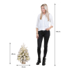 Kunstkerstboom 60 cm | Grimshaw | Besneeuwd | 40 lampjes | 56 Tips | Black Box Trees LBB00224 - 3
