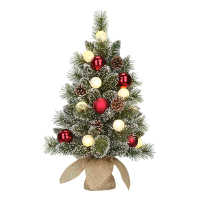 Kunstkerstboom 60 cm | Kaprun | 10 lampjes | 50 Tips | Black Box Trees LBB00064