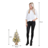 Kunstkerstboom 60 cm | Nagoya | Besneeuwd | 25 lampjes | 50 Tips | Black Box Trees LBB00258 - 3