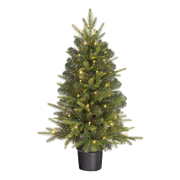 Kunstkerstboom 90 cm | Grimshaw | 50 lampjes | 120 Tips | Black Box Trees LBB00232