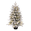 Kunstkerstboom 90 cm | Grimshaw | Besneeuwd | 50 lampjes | 120 Tips | Black Box Trees LBB00225 - 1