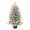 Kunstkerstboom 90 cm | Grimshaw | Besneeuwd | 50 lampjes | 120 Tips | Black Box Trees LBB00225 - 1