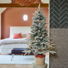 Kunstkerstboom 90 cm | Grimshaw | Besneeuwd | 50 lampjes | 120 Tips | Black Box Trees LBB00225 - 4