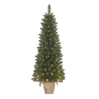 Kunstkerstboom op batterijen 1.20 meter | Gerlos | 60 lampjes | 166 Tips | Black Box Trees LBB00148