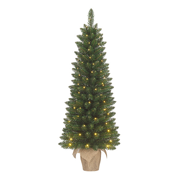 Kunstkerstboom op batterijen 1.20 meter | Gerlos | 60 lampjes | 166 Tips | Black Box Trees LBB00148 - 1
