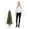 Kunstkerstboom op batterijen 1.20 meter | Gerlos | 60 lampjes | 166 Tips | Black Box Trees LBB00148 - 3