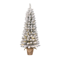 Kunstkerstboom op batterijen 1.20 meter | Gerlos | Besneeuwd | 60 lampjes | 166 Tips | Black Box Trees LBB00149